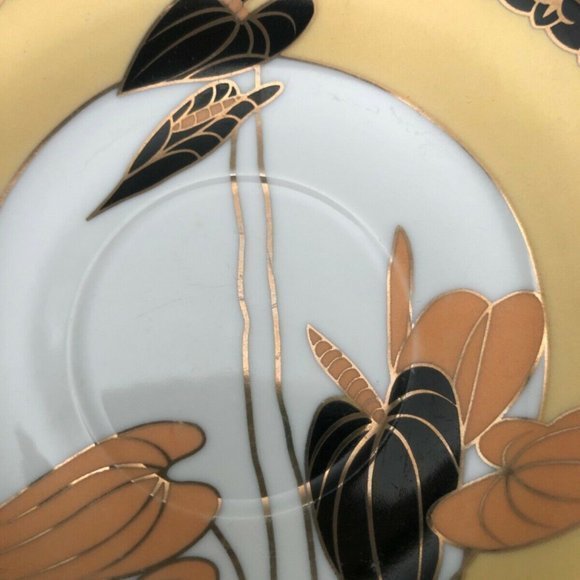 Vintage‎ Japan Especo 24 Ct Gold Plated Trinket Dish Gold Collections - Picture 5 of 10